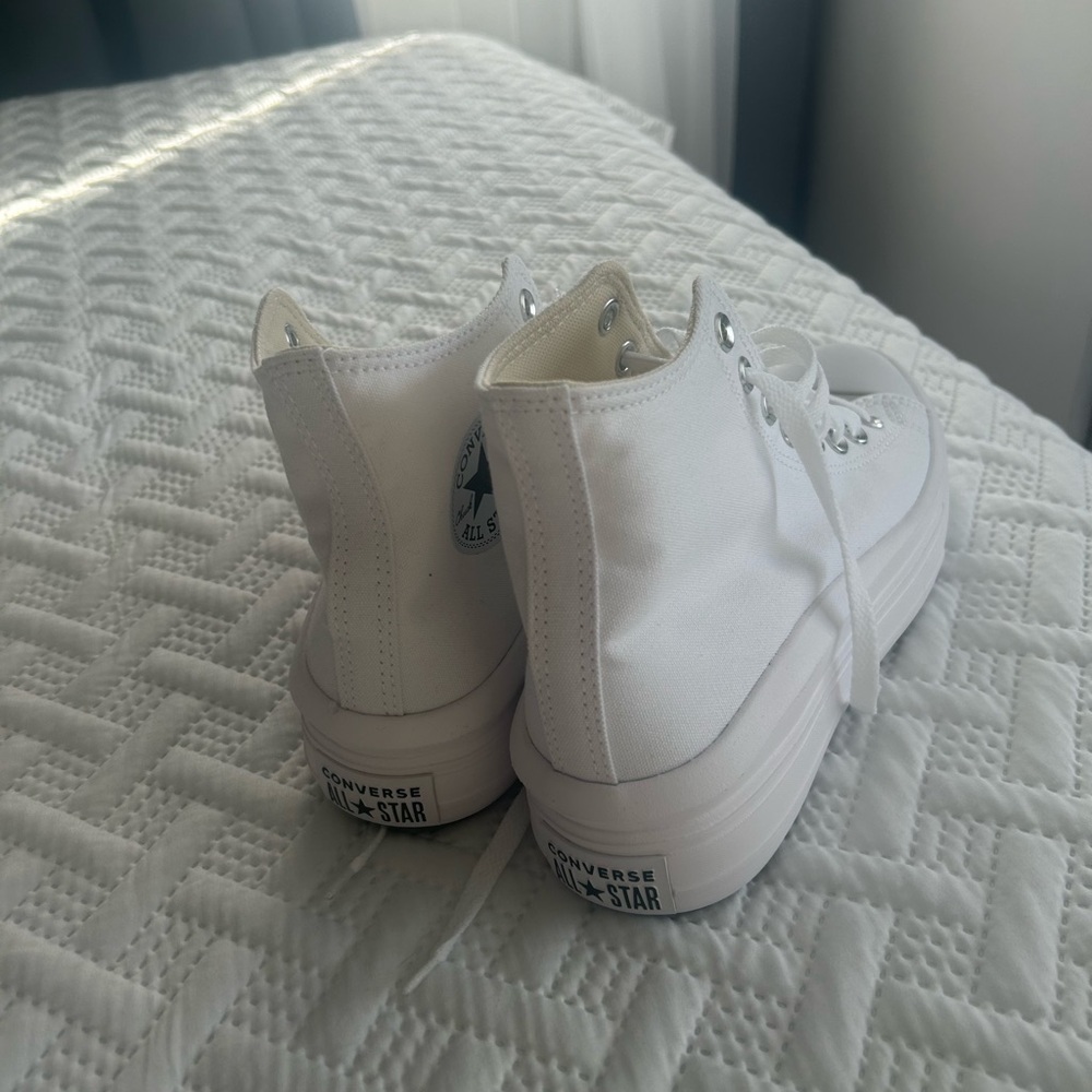 Converse Cream High-Top Sneakers
